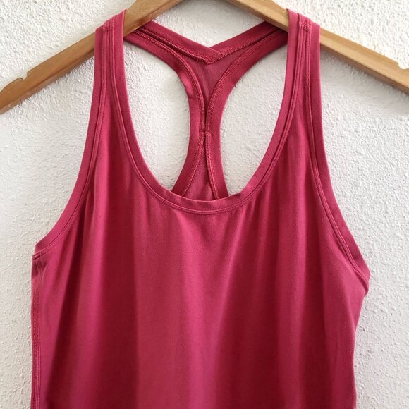 LULULEMON Cool Racerback Cranberry No size Tag Check Measurements - Picture 5 of 8